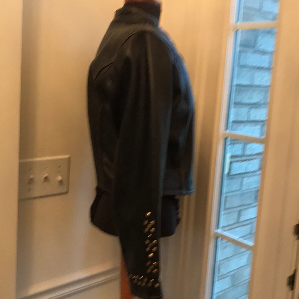 Tannery West Bolero Moto Rock Studded LTHR Jacket - Picture 4 of 12